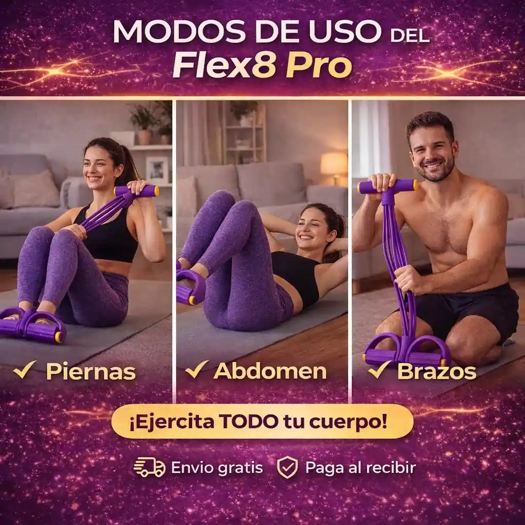 FLEX8 PRO Banda de Resistencia para Brazos, Piernas y Glúteos en casa