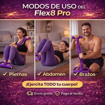 FLEX8 PRO Banda de Resistencia para Brazos, Piernas y Glúteos en casa