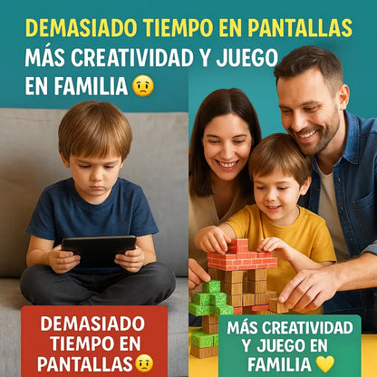 Bloques magnéticos  de construcción MINECRAFT (75 PIEZAS)